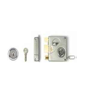 Godrej Ultra Tribolt 2C (I/O) Satin Nickel Rim Lock, 8130