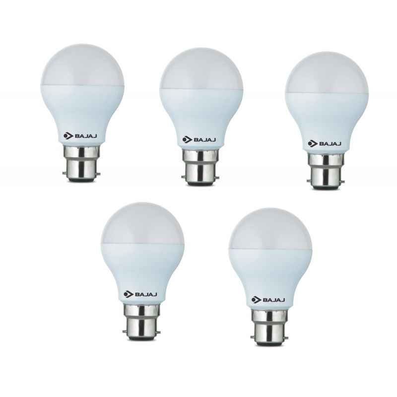 Bajaj 9W B-22 LED Bulbs (Pack of 5)