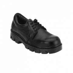 Rigau 1081 Black Leather Steel Toe Work Safety Shoes, Size: 6