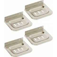 Doyours Royal Series 4 Pieces Square Plate Soap Dish/Soap Holder Set, DY-0454