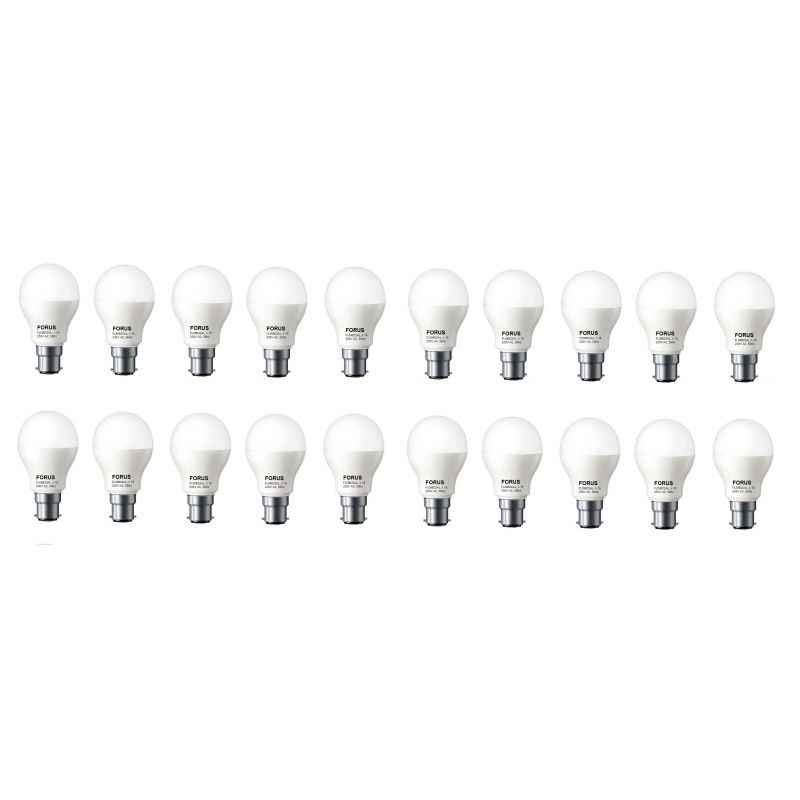 FORUS 9W White LED Bulb (Pack of 20)