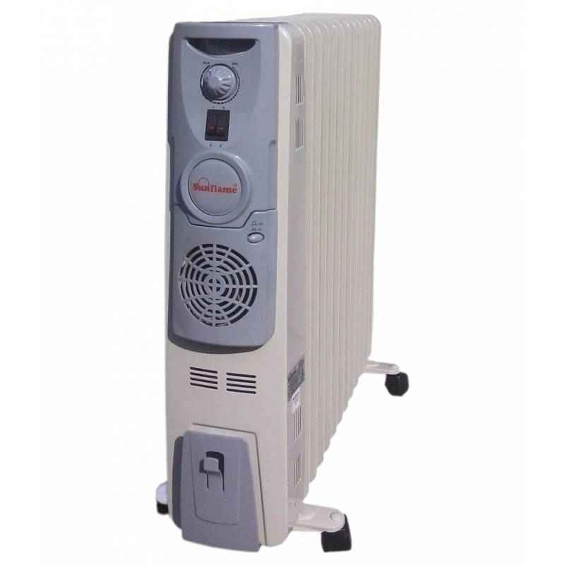 Sunflame 2900W 13 Fins White Oil Filled Radiator Heater
