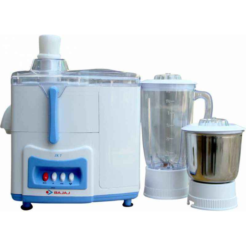 Buy Bajaj 450W Majesty JX7 White Blue Juicer Mixer Grinder Online At Best Price On Moglix