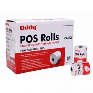 Oddy 25m Specialized Thermal Paper Roll, FX-5725 (Pack of 100)