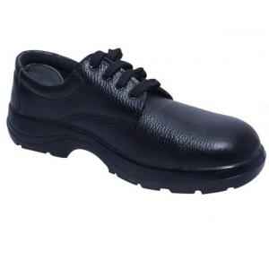 Action Milano Black PU Sole Work Safety Shoes, 1579/203, Size: 8