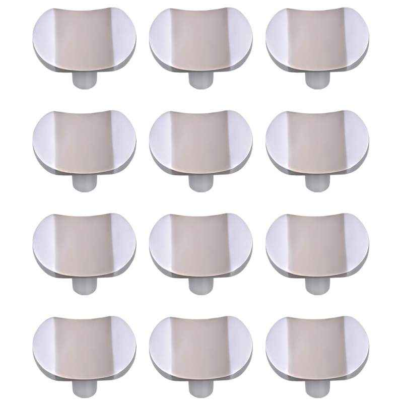 Abyss ABDY-1187 Chrome Finish Stainless Steel Cabinet Knobs (Pack of 12)