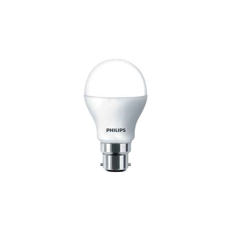 Philips 4W B-22 White LED Bulb (Pack of 8)