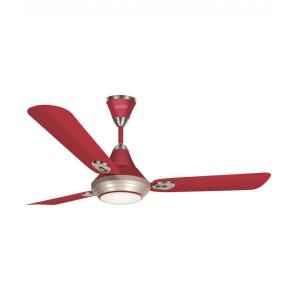 Luminous Lumaire 1200mm Ceiling Fan With Led, Colour: Wine Red