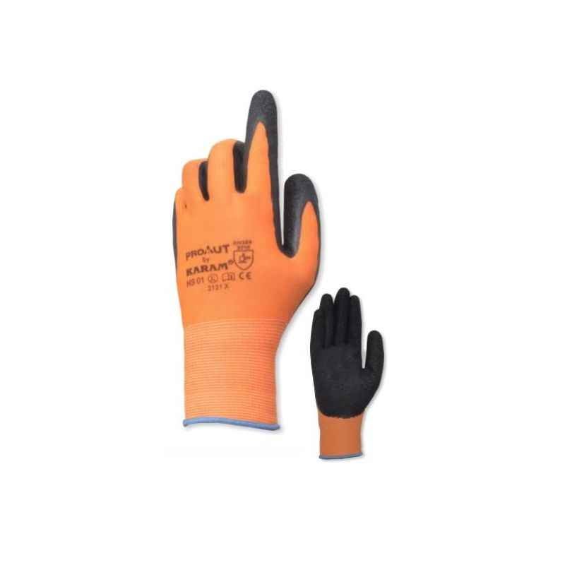 Karam HS01 Latex Hand Gloves, Size: L