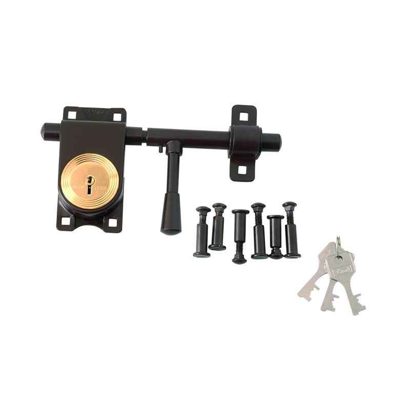 Link 270mm 6 Bolt Brown Aldrop Rod Lock With 3 keys, L08-LRLS-11