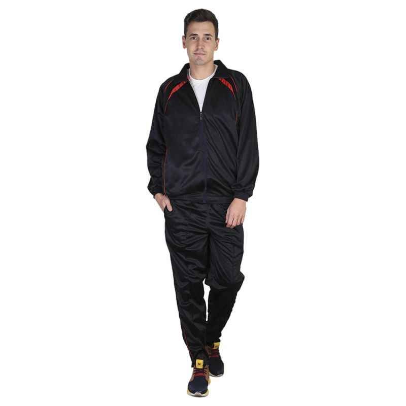 VDG T024 Black Sportswear Tracksuit, Size: 46