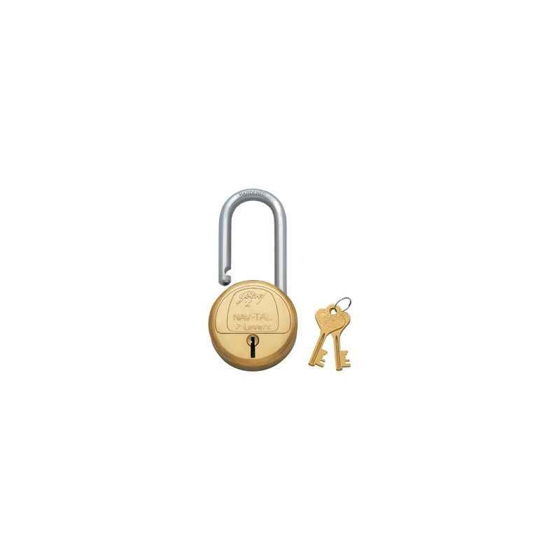 Godrej Navtal 7 Levers Brass Padlock (2 Keys), 3597