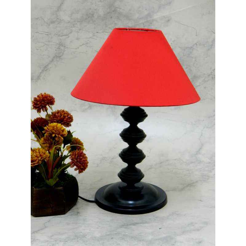 Tucasa Contemporary Table Lamp with Red Shade, LG-750