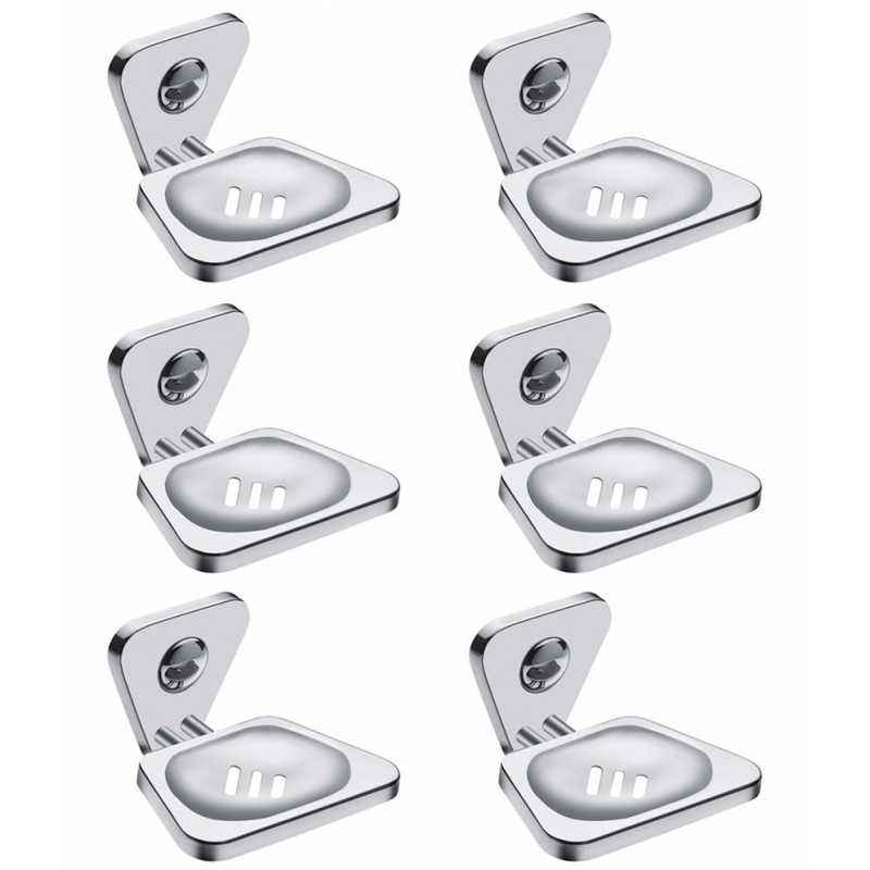 Abyss ABDY-0823 Glossy Finish Stainless Steel Soap Dish (Pack of 6)