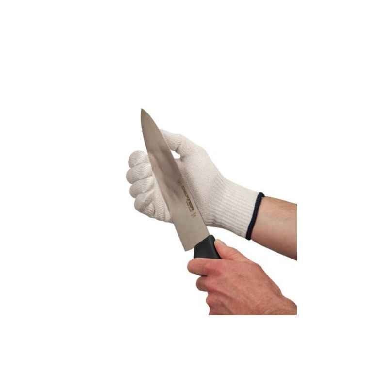 SuperDeals White Cut Resistant Hand Gloves, SD114 (Pack of 5)