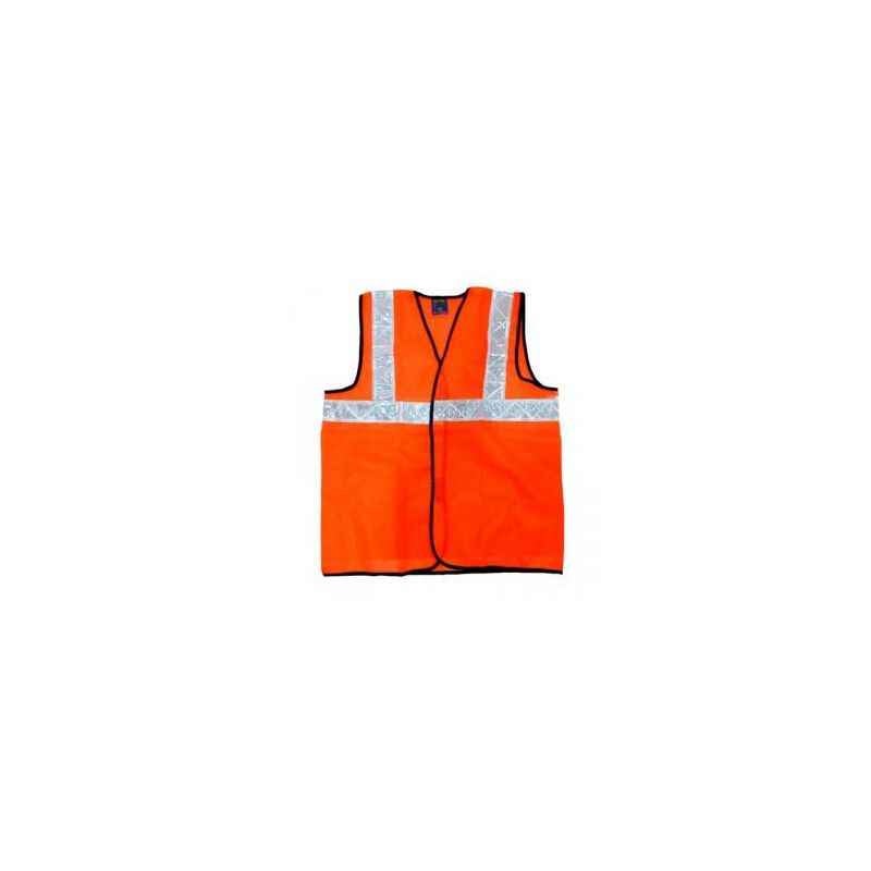 Strong Safety SSJ-05 Orange Safety Jacket, Tape Size: 2 Inch (Pack of 5)