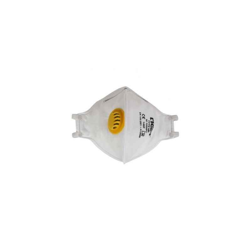 Mallcom M 1202PV White Face Mask Protective Gear With Valve (Pack of 20)