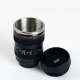 TradeAiza 250ml Camera Lens Shaped Stainless Coffee Mug