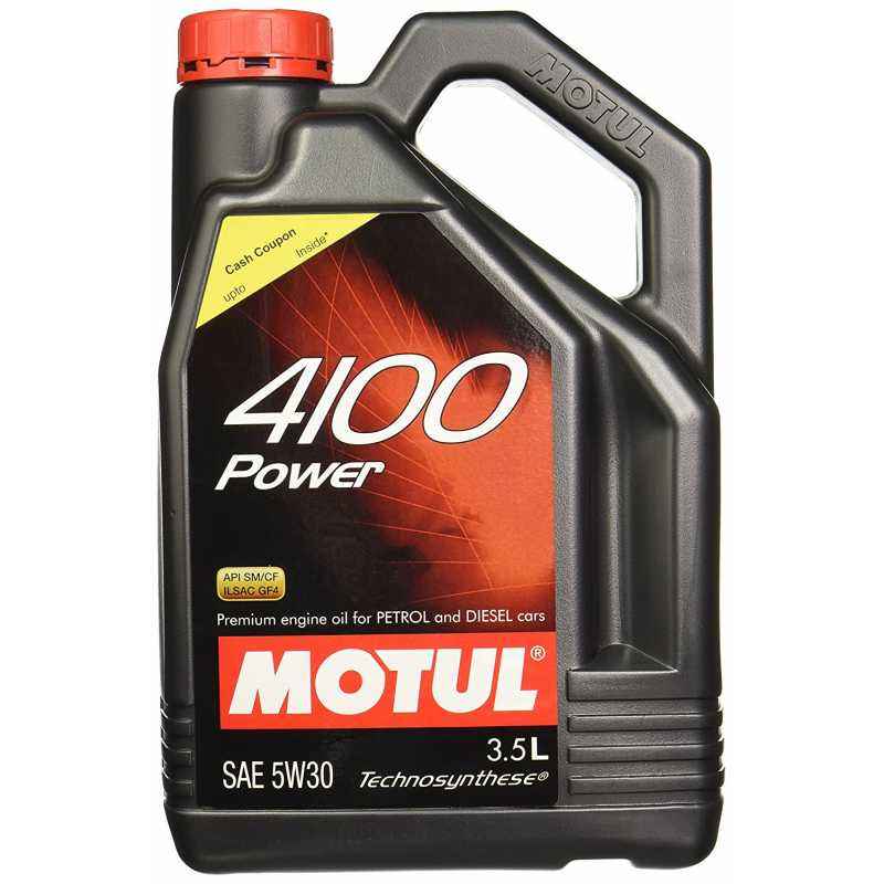 Buy Motul 4100 Power 5W30 Technosynthese Engine Oil, 3.5 Litre Online At  Best Price On Moglix
