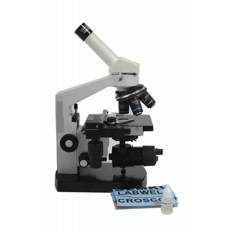 Gemko Labwell Inclined Monocular LED Compound Microscope - Fine Focus, G-S-725-175