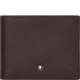 Montblanc Sartorial Collection Tobacco/Black 6cc Leather Wallet, 113216