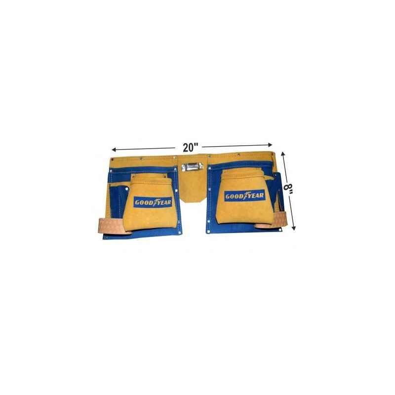 Goodyear GY10492 11 Pockets Leather Tool Bag