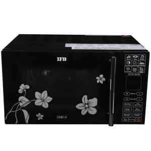 IFB 25 Litre Black Floral Design Convection Microwave Oven, 25BC4