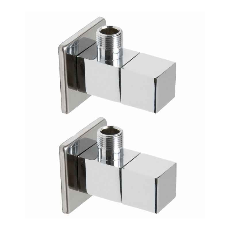 Snowbell Square Brass Angle Faucet (Pack of 2)