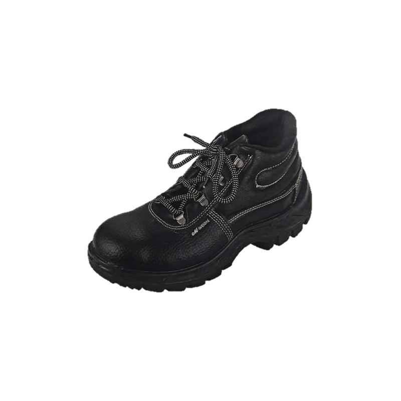Metro SS 7004 High Ankle Steel Toe Safety Shoes, Size: 10