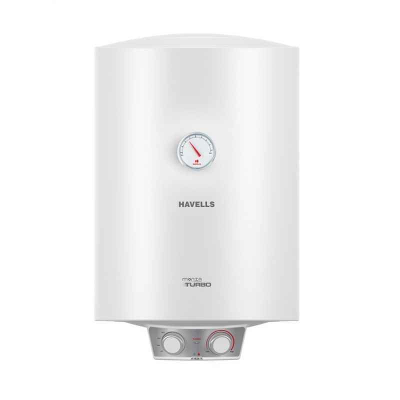 Havells 50 Litre SM FP SWH White Monza Turbo Storage Water Heater, GHWAMTSWH050