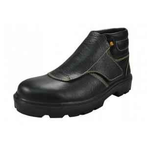 JCB Weldo Steel Toe Black Work Safety Shoes, Size: 7