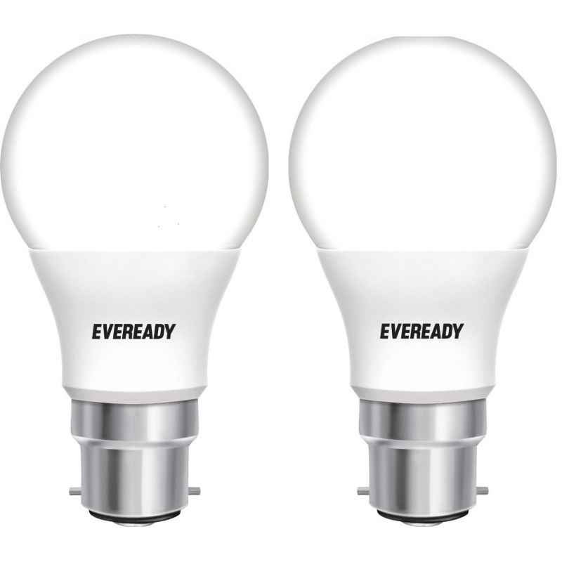 Eveready 7W B-22D Cool Day Light LED Bulbs (Pack of 2)