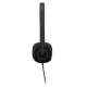 Logitech H151 Black On-Ear Headphone with Mic