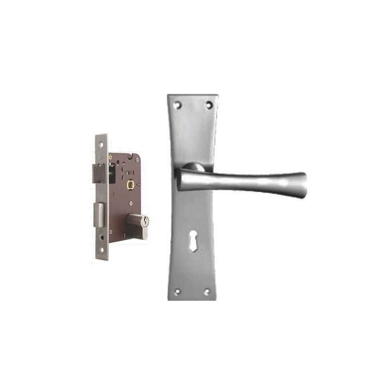 Plaza Scala Stainless Steel Finish Handle with 200mm Pin Cylinder Mortice Lock & 3 Keys