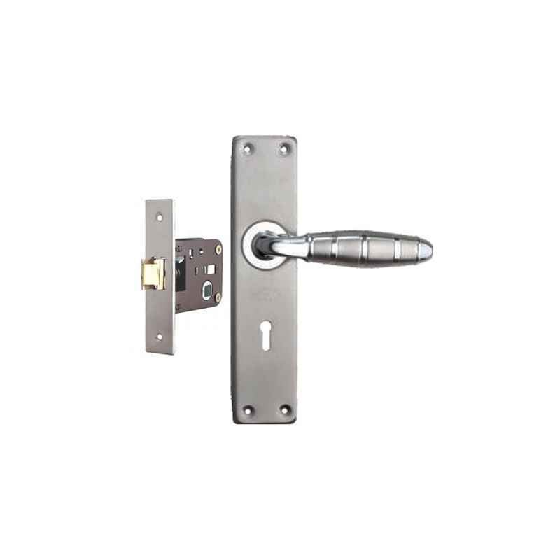 Plaza Flora Stainless Steel Finish Handle with 200mm Baby Latch Keyless Lock