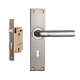 Plaza Jupiter Stainless Steel Finish Handle with 65mm Mortice Lock & 3 Keys