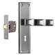 Plaza Victoria Stainless Steel Finish Handle with 200mm Baby Latch Keyless Lock