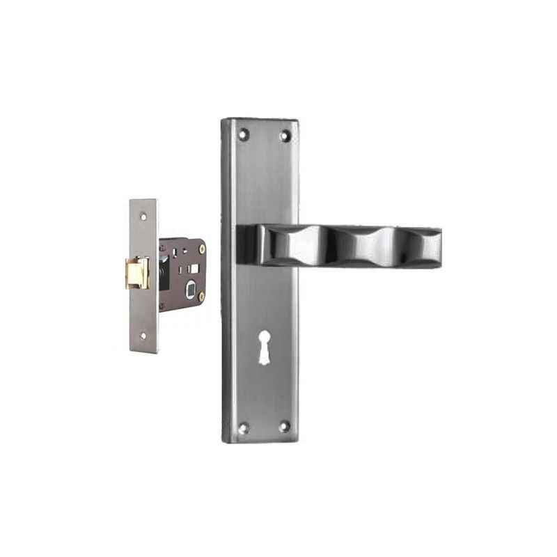 Plaza Victoria Stainless Steel Finish Handle with 200mm Baby Latch Keyless Lock