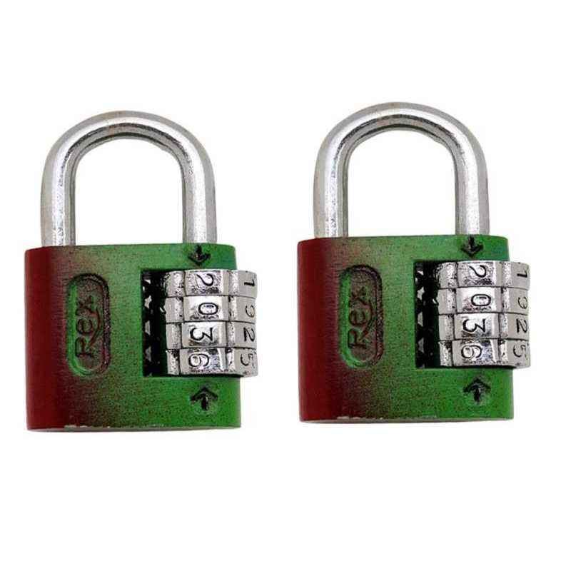 Smart Shophar 4 Digit Zinc Medium Num Lock Padlock, 54026-PL4D-Z00-P2 (Pack of 2)