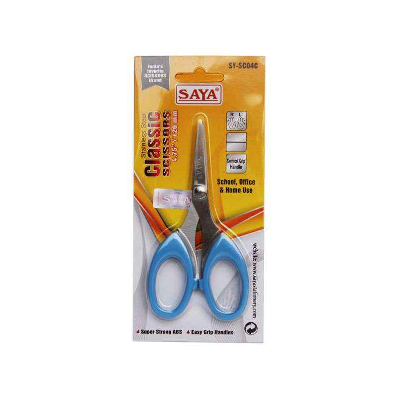 Saya SYSC04C Blue Classic Scissors, Weight: 37.5 g (Pack of 12)