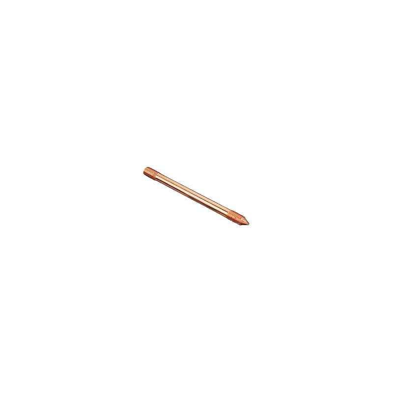 Standard 17.2mm 3m Long 100 Micron Copper Bonded Earthing Electrode Rod
