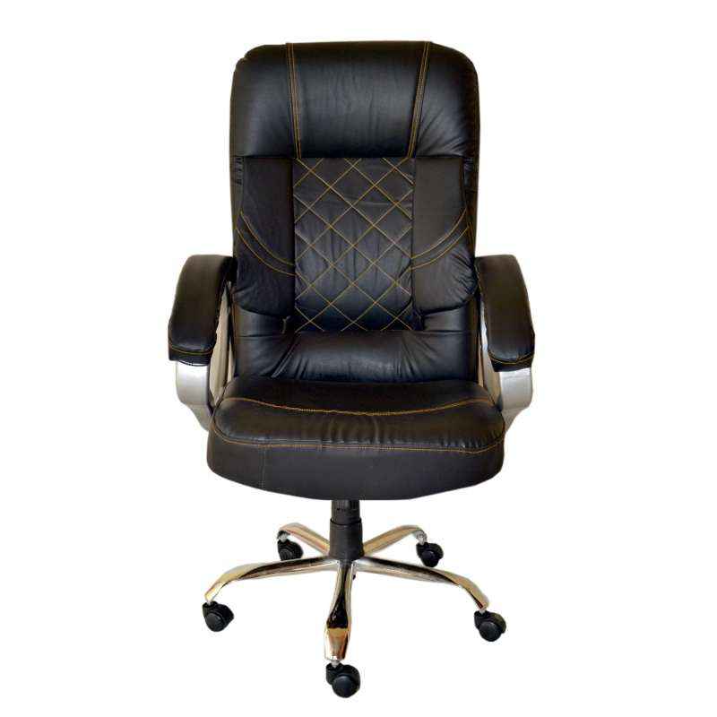 Mezonite Leatherette Black High Back Office Chair