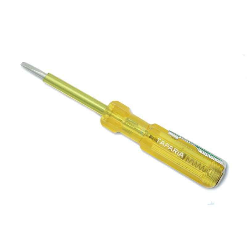 Taparia 170mm Yellow Handle Line Tester Screw Driver, 816