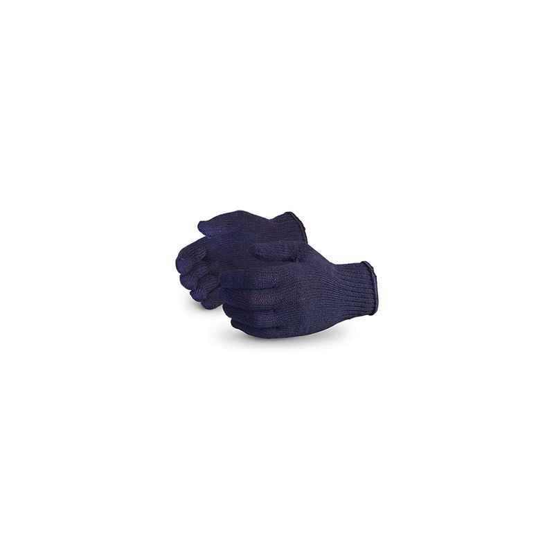 Noble 70g Blue Cotton Knitted Gloves (Pack of 120)