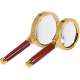 Stealodeal Combo of 60mm & 70mm Maroon Gold Magnifying Glass, Magnification: 10X
