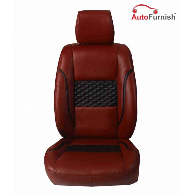 Autofurnish Cherry Custom Fit Leatherette 3D Car Seat Cover Complete Set For Datsun Go