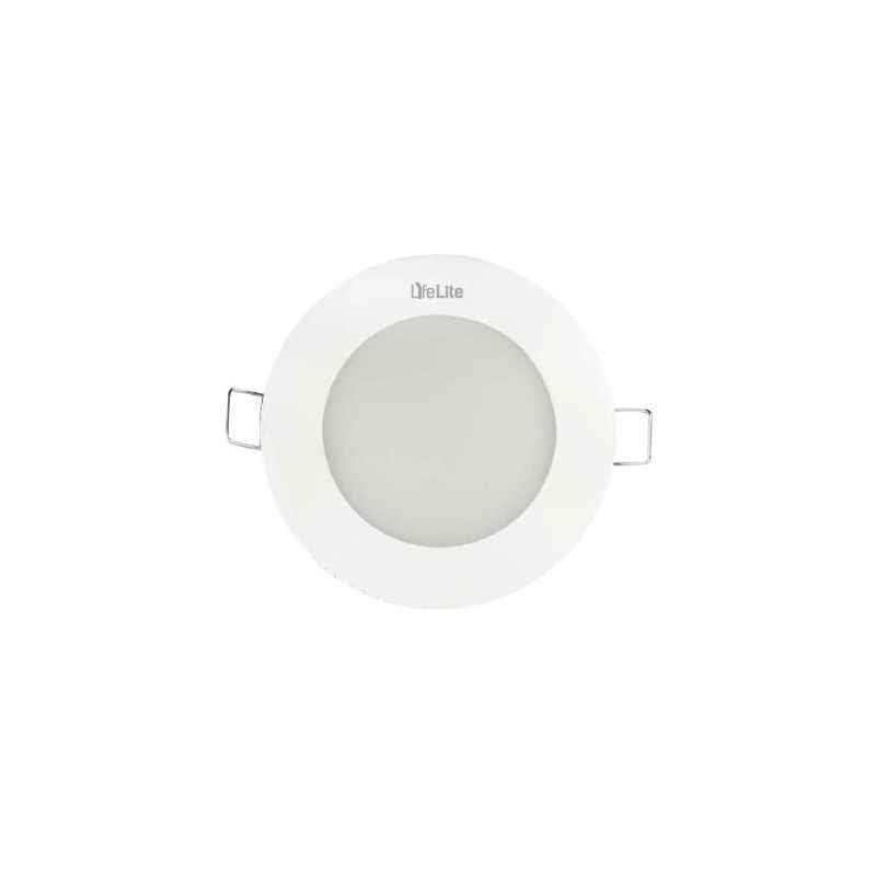 LifeLite Luna Slim 7W Neutral White Round LED Downlight, DL7RS