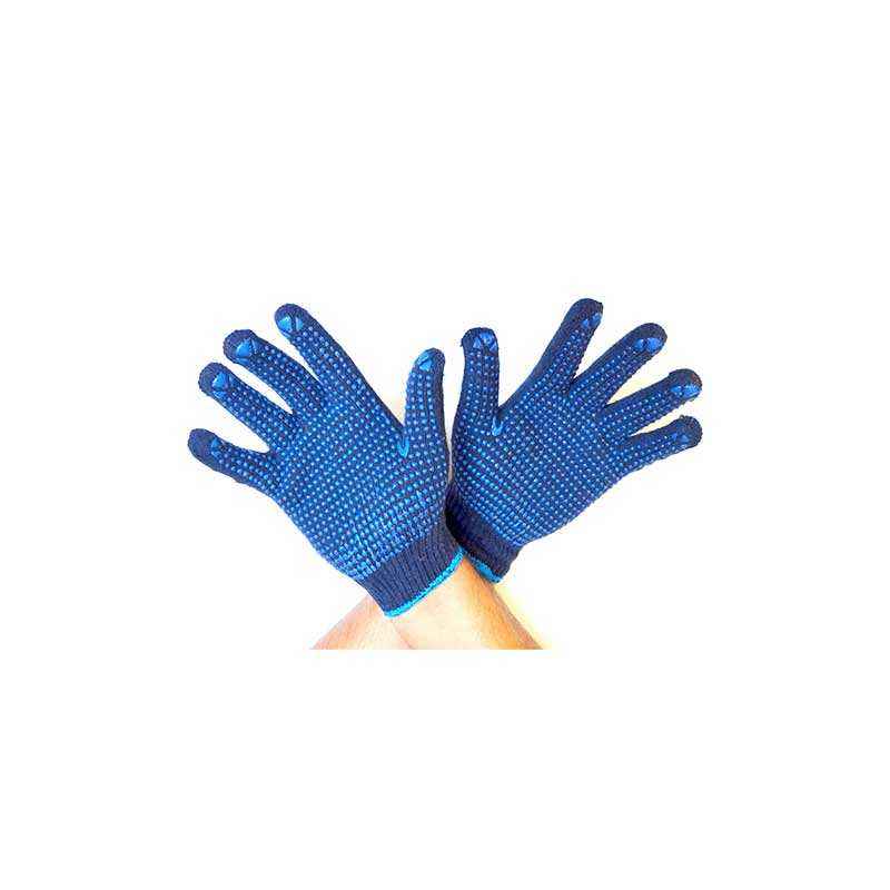 Gripwell 50g Regular Blue PVC Dotted Gloves (Pack of 100)