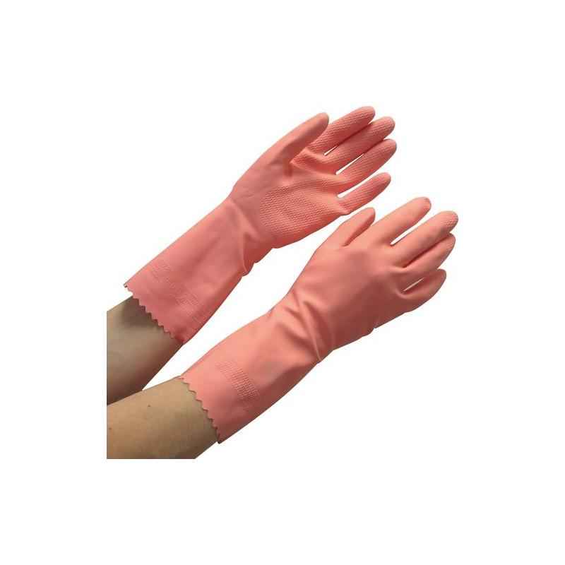 Surf Latex Rubber 621U-45 Hand Gloves, Pink (Pack of 5)