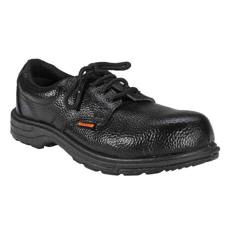 Agarson Captain Steel Toe Black Work Safety Shoes, Size: 7